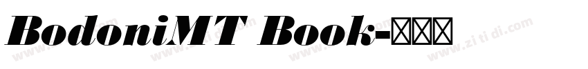 BodoniMT Book字体转换 BodoniMT Book字体转换